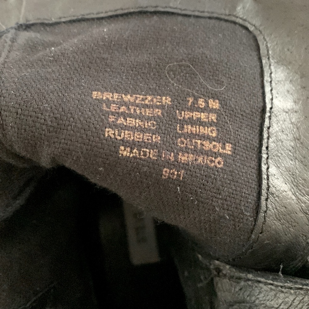 Black Leather Ankle Boots - Picture 6 of 7